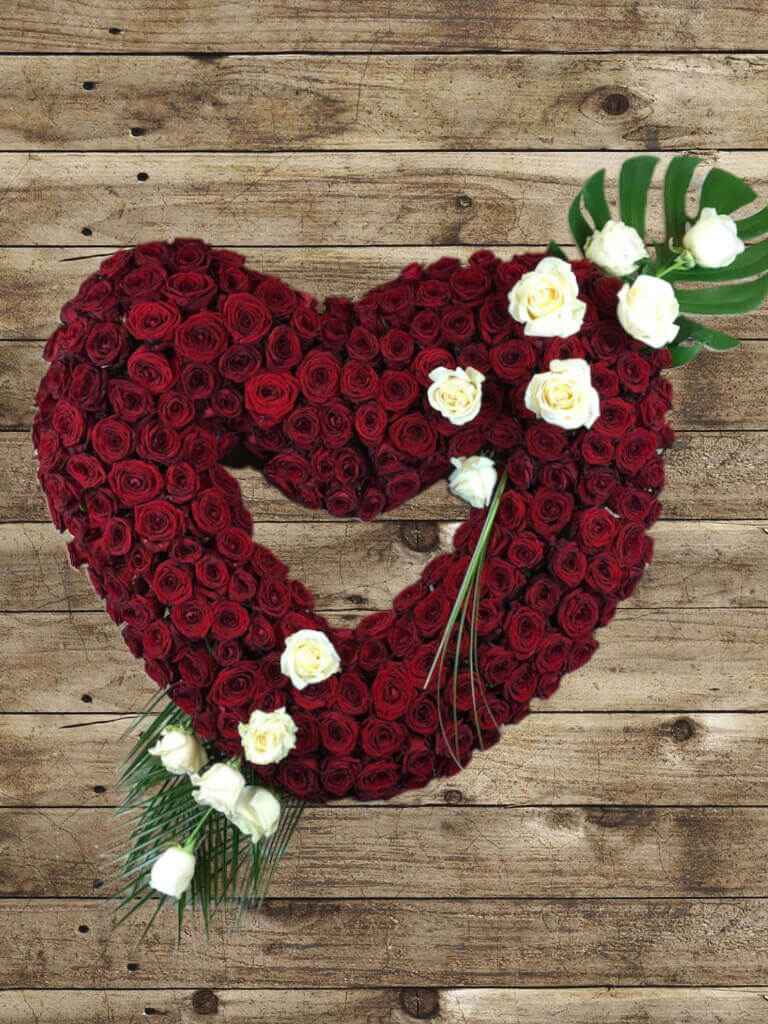 Corona de rosas rojas Maroma