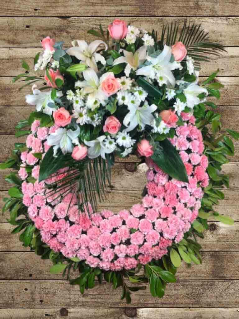 Corona de flores Espiguete